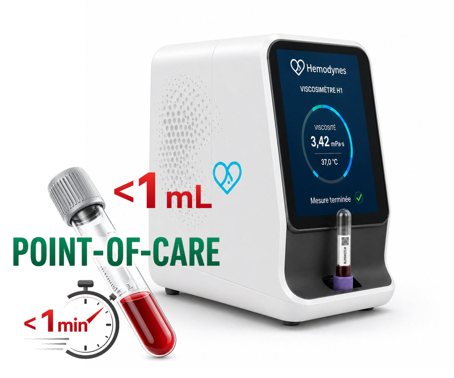 Viscosimètre Hemodynes — dispositif point-of-care de mesure de viscosité sanguine